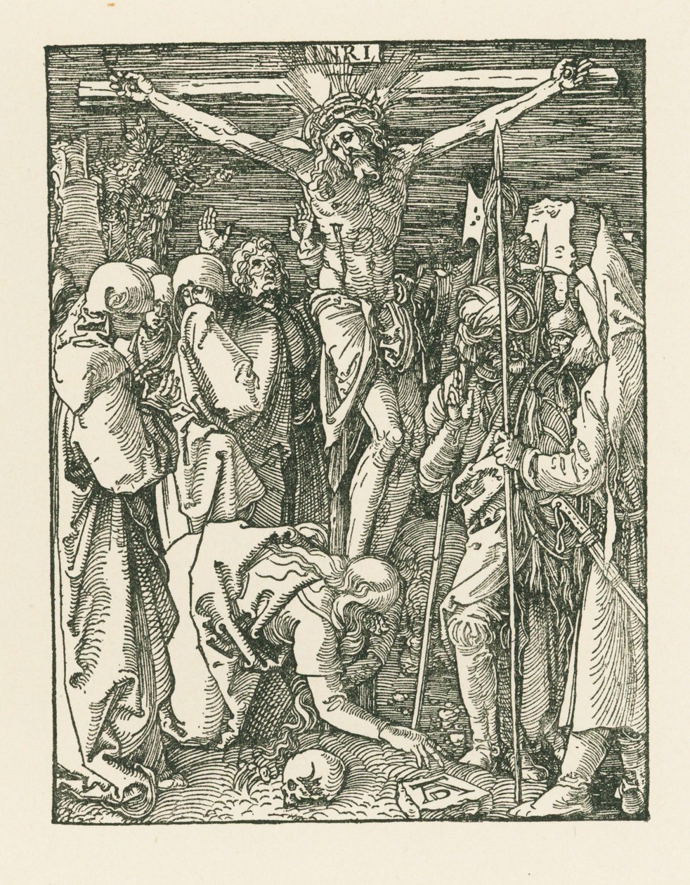Ristiinnaulitseminen, noin 1509 (puupiirros) tekijältä Albrecht Dürer or Duerer