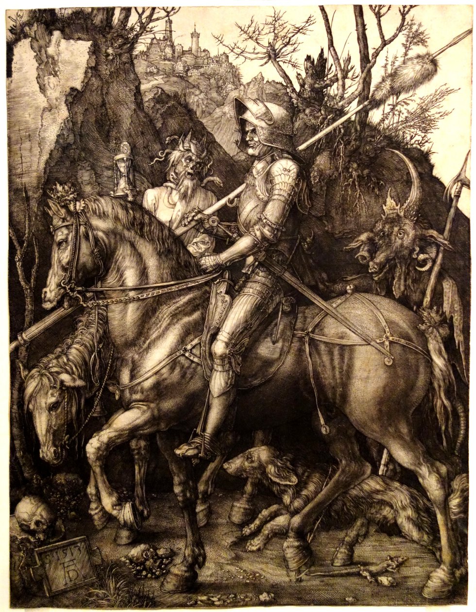 Durer - Ritari-ruoka-ja-paholainen tekijältä Albrecht Dürer