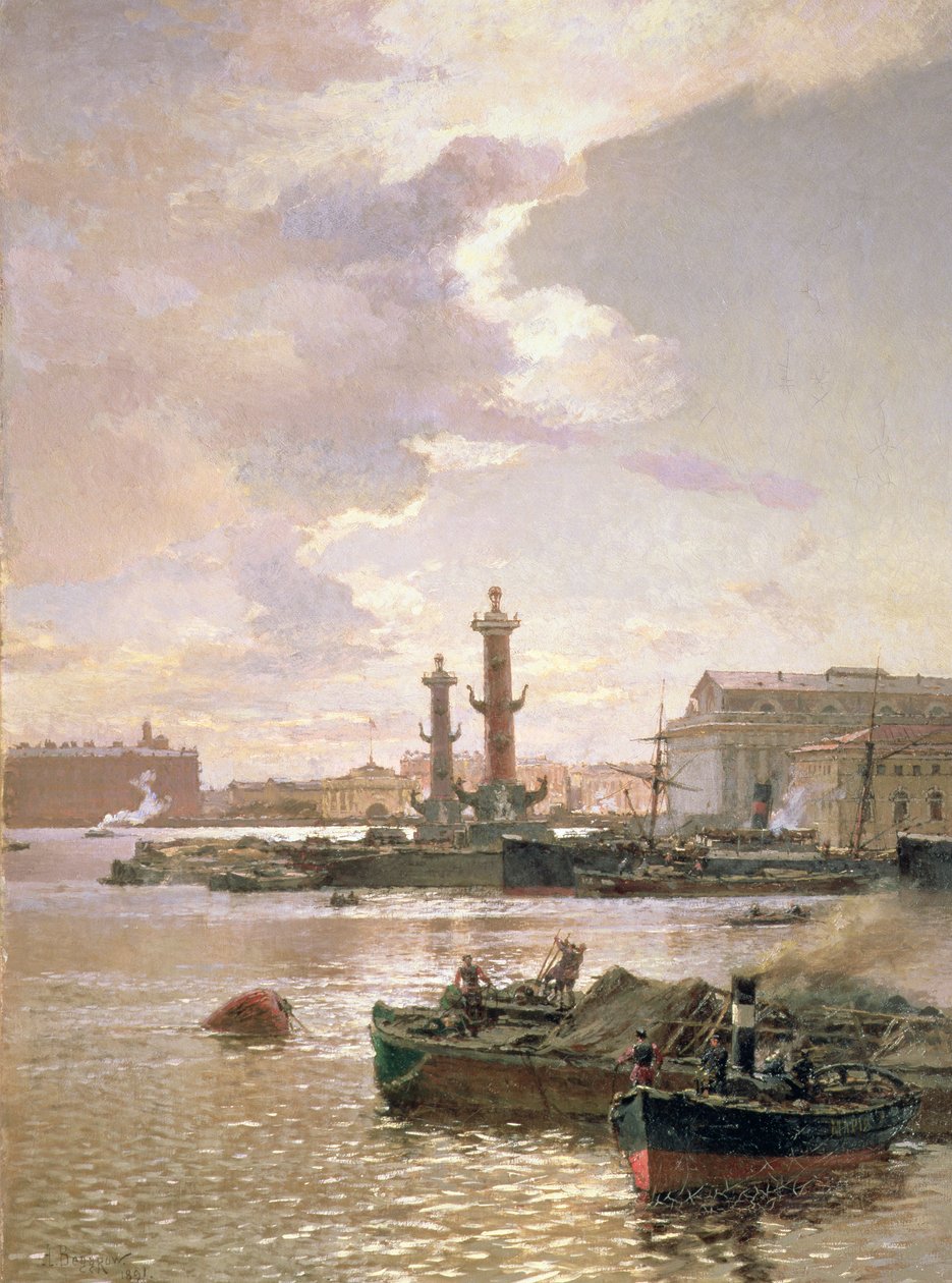 Pörssi Pietarissa, 1891 tekijältä Aleksandr Karlovich Beggrov