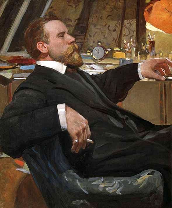 Taiteilija Ivan Goryushkin -Sorokopudovnin muotokuva: -n tekijältä Aleksandr Vakhrameev