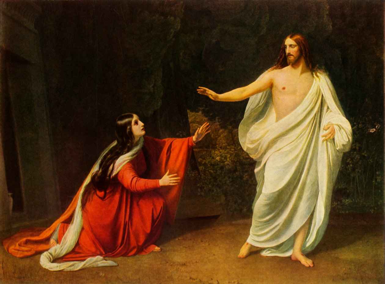 Kristus ilmestyy Maria Magdalenalle, 1834, 1965. tekijältä Aleksandr Ivanov