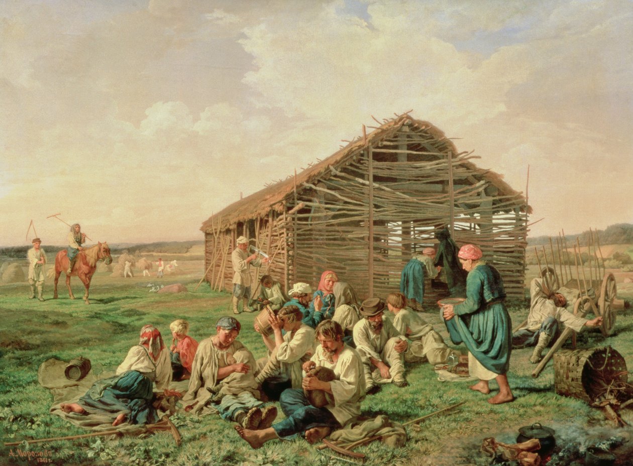 Lepo heinän aikana, 1861 tekijältä Aleksandr Ivanovich Morozov