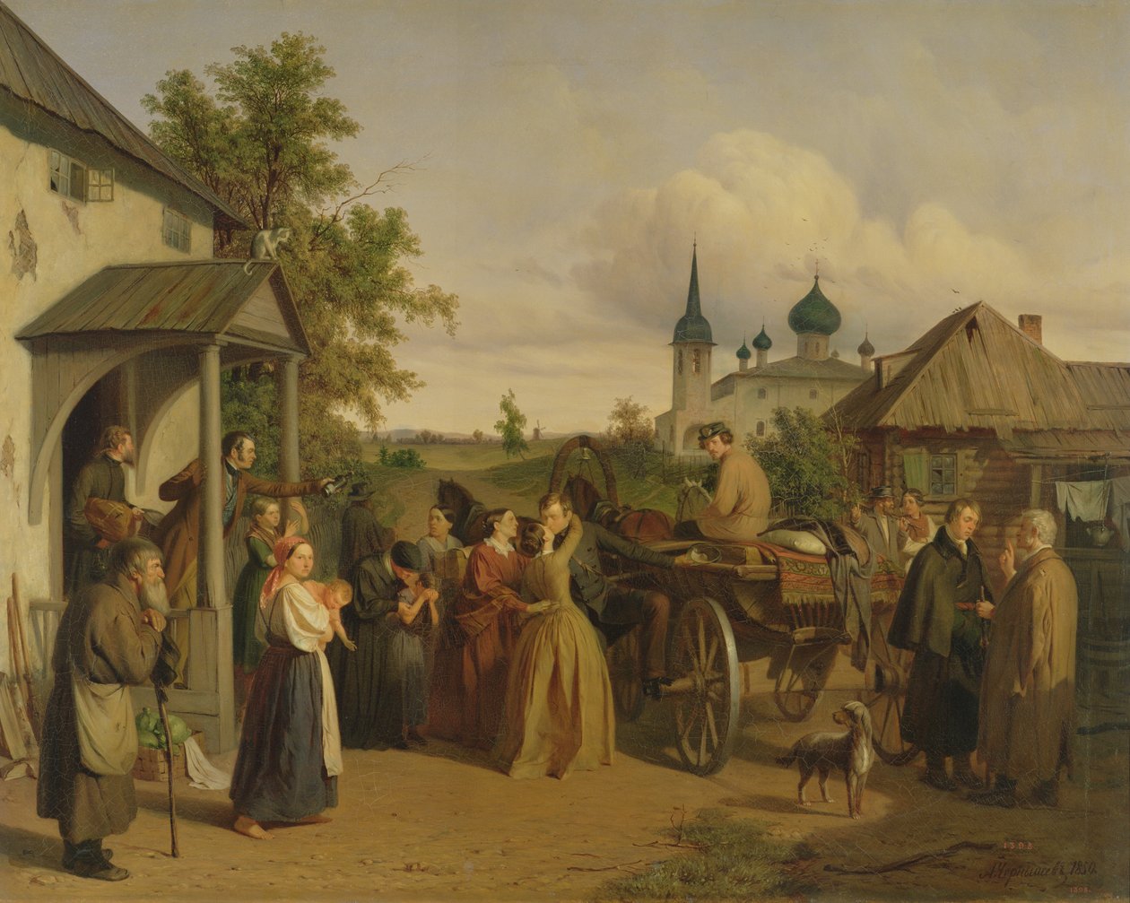 Lähtö, 1850 tekijältä Aleksei Filippovich Chernyshev