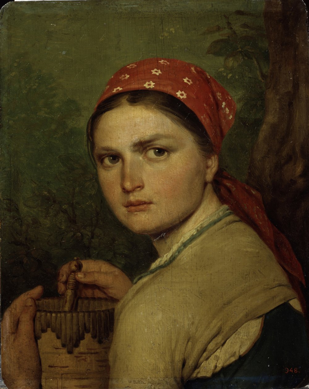 Talonpoikatyttö, n. 1824 tekijältä Aleksei Gavrilovich Venetsianov