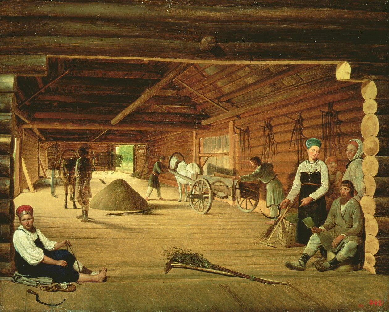 Puimalattia, 1821 tekijältä Aleksei Gavrilovich Venetsianov
