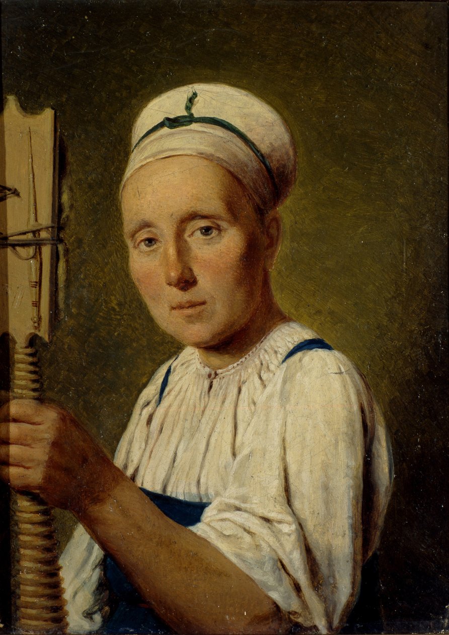 Spinner, 1830-luku tekijältä Aleksei Gavrilovich Venetsianov