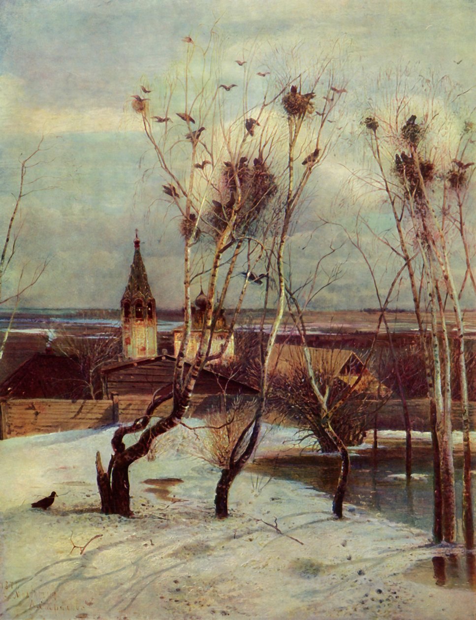 "Korpit ovat saapuneet", 1871, 1965. tekijältä Aleksey Savrasov
