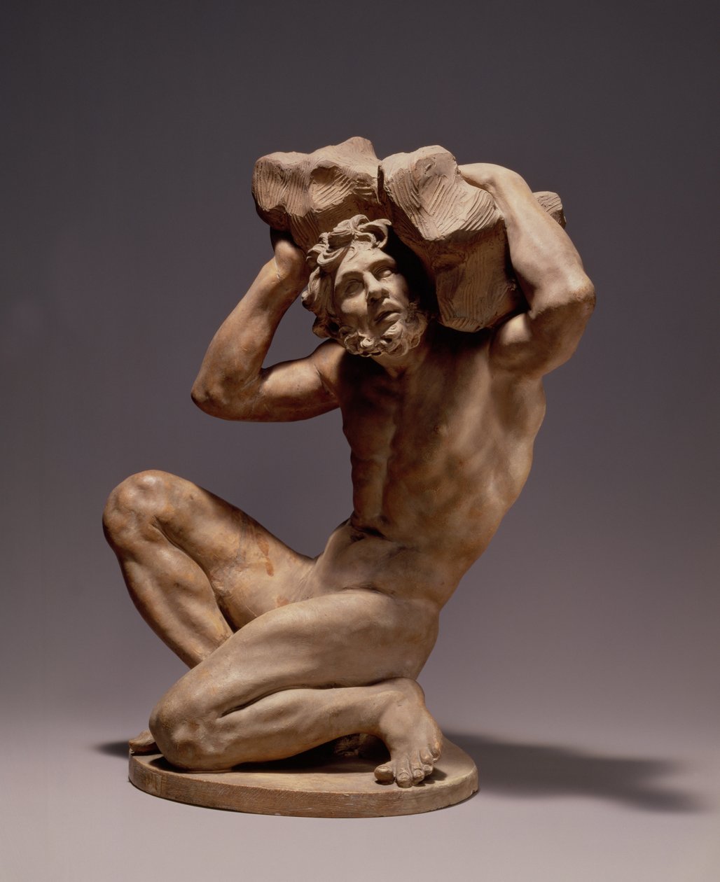 Titan, n.1650-54 (terrakotta) tekijältä Alessandro Algardi