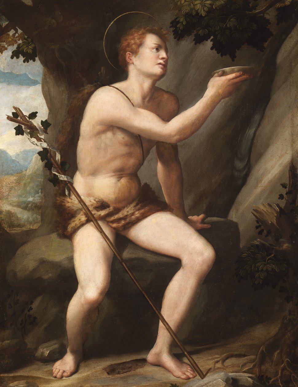 Pyhä Johannes Kastaja tekijältä Alessandro Allori