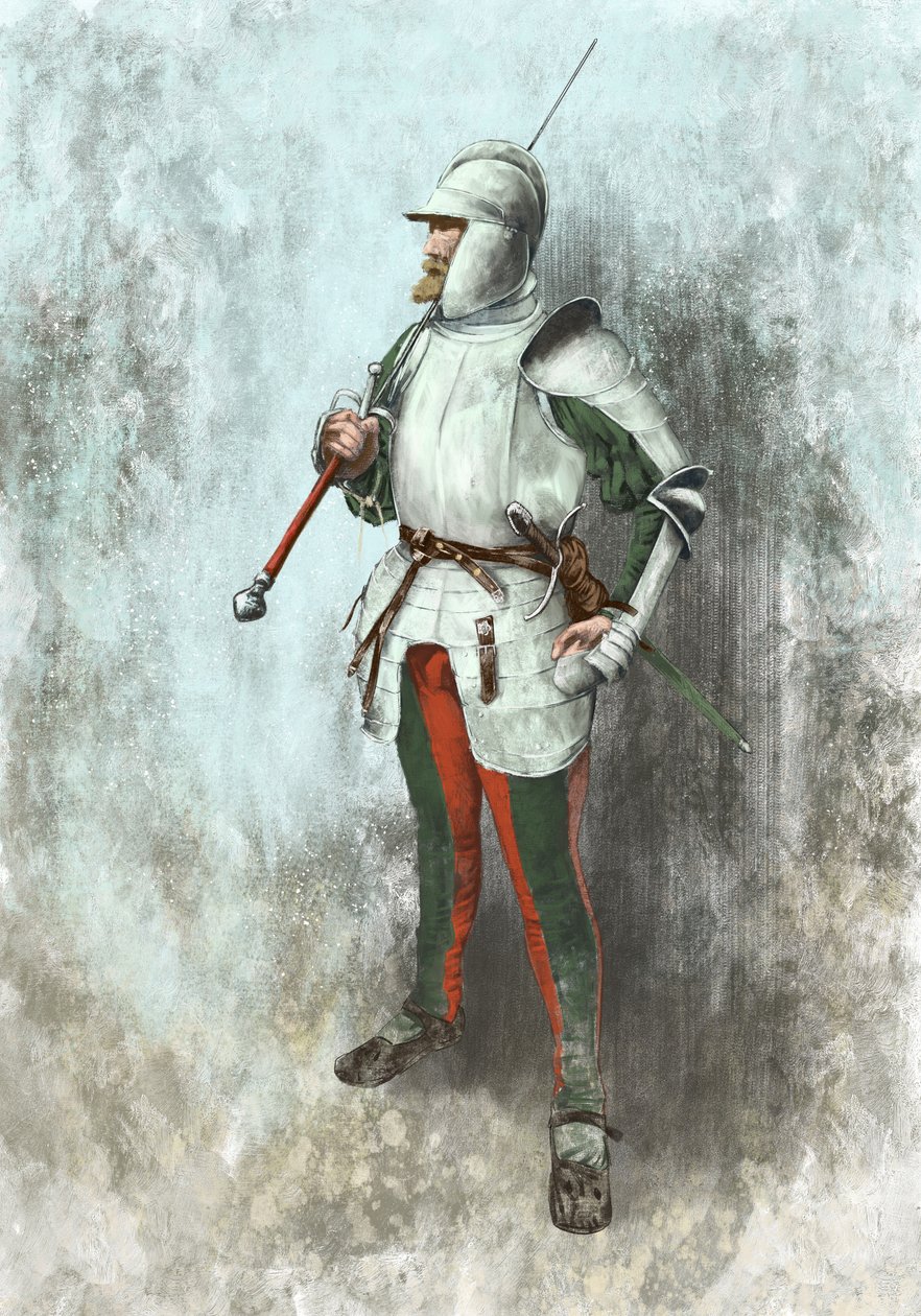 Lansquenet haarniskassa (kuva) tekijältä Alessandro Lonati