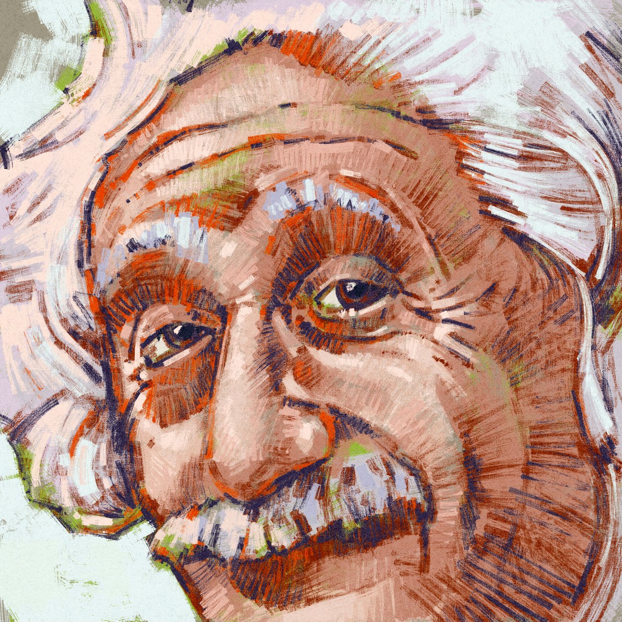 Tiedemies Albert Einsteinin muotokuva (kuva) tekijältä Alessandro Lonati