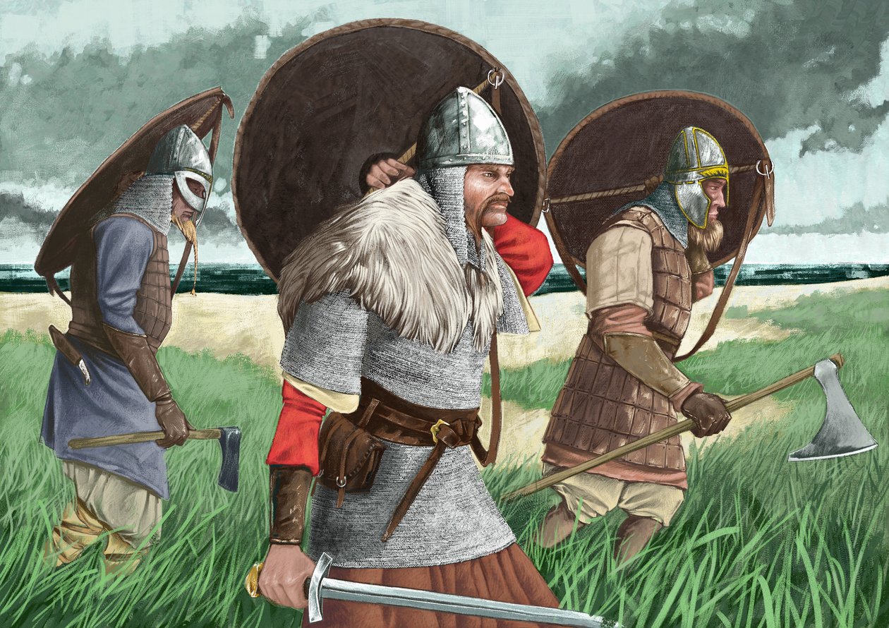 Viikingisoturit laskeutuvat tekijältä Alessandro Lonati