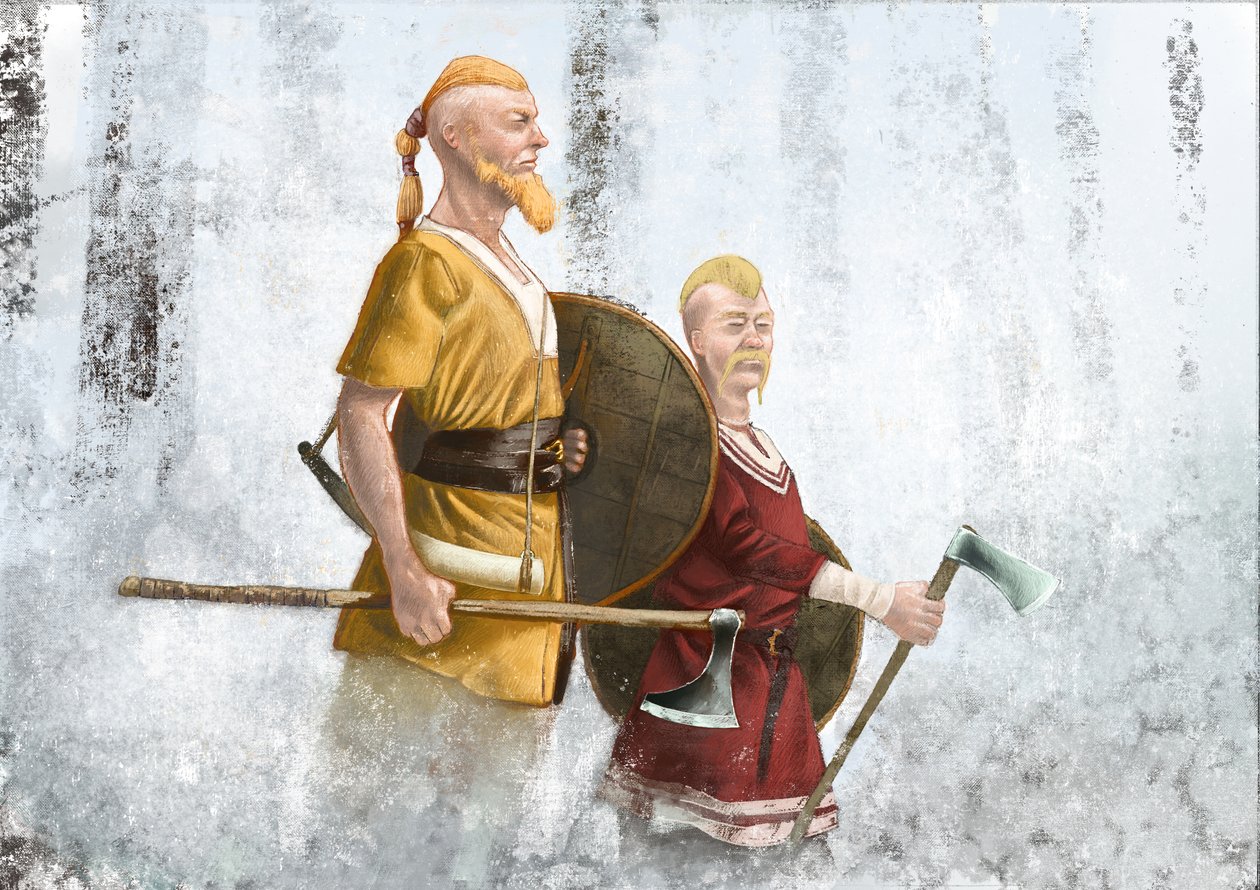 Viikingit sumumetsässä tekijältä Alessandro Lonati