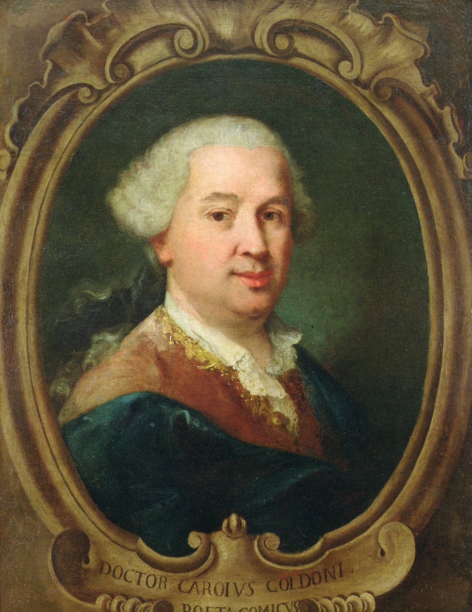 Carlo Goldonin (1707-93) muotokuva tekijältä Alessandro Longhi