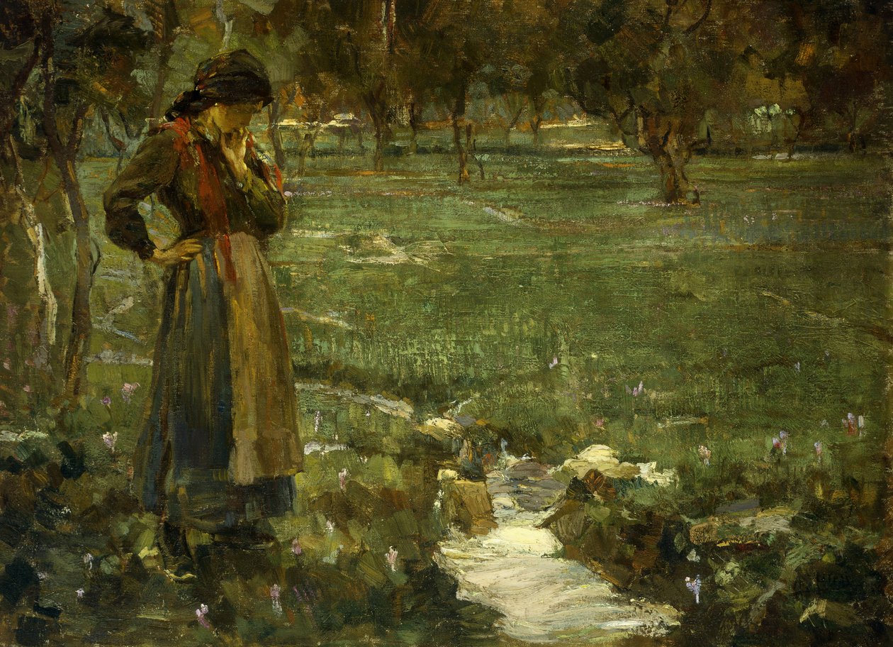 The Whispering Brook (öljy kankaalle) tekijältä Alessandro Milesi