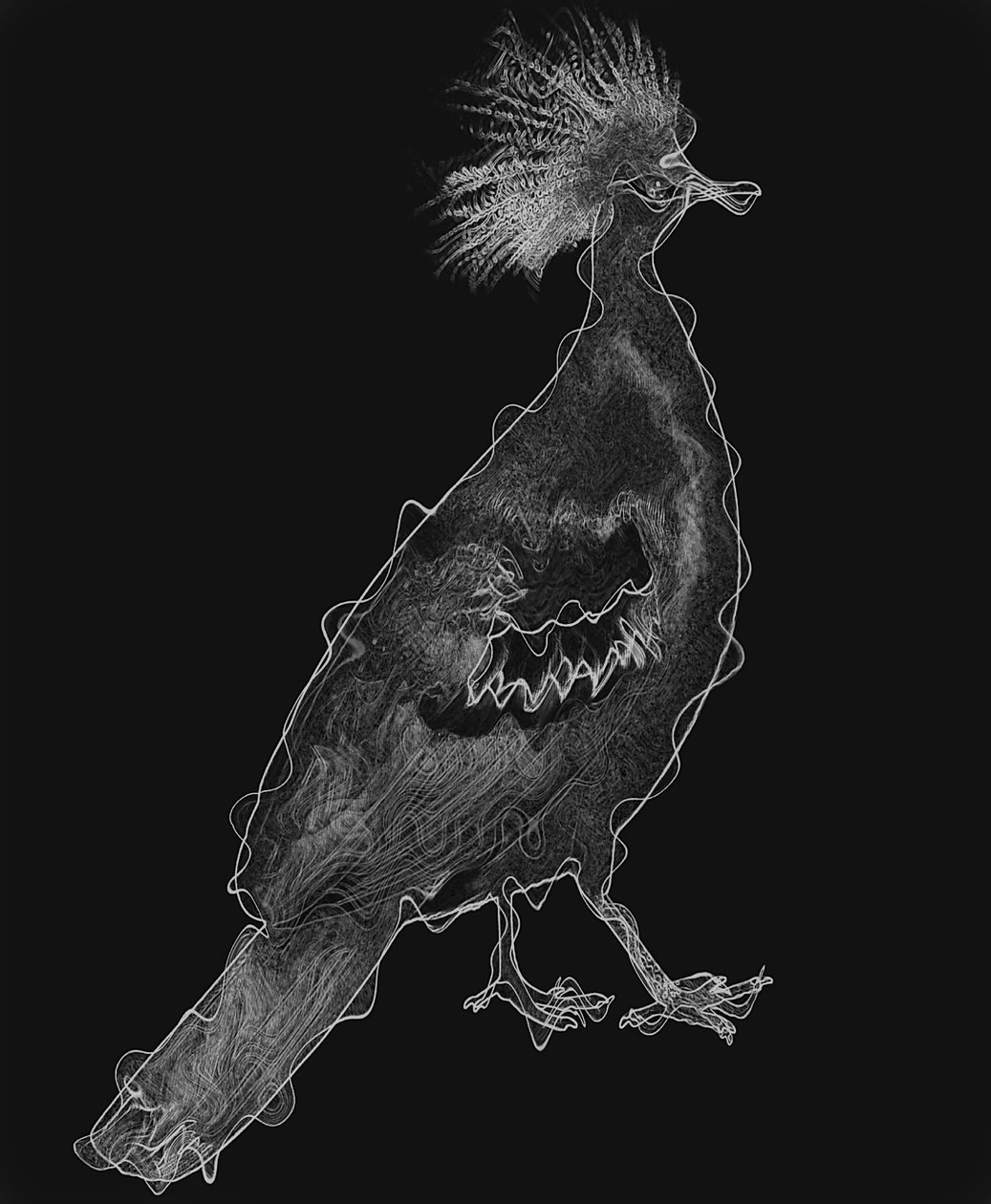 Bird IV, 2020 (sekoitettu media) tekijältä Alex Caminker