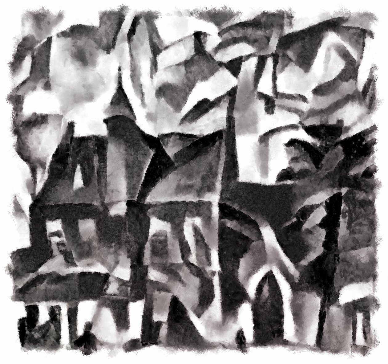 view (black) #3,2016, tekijältä Alex Caminker