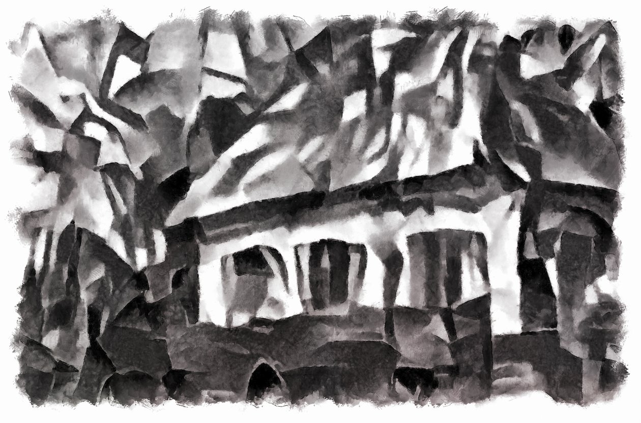 view (black) #5,2016, tekijältä Alex Caminker