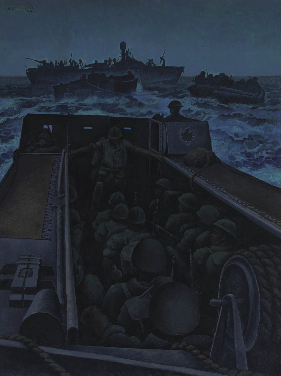 Maihinnousualusten hyökkäys Etelä-Ranskassa tekijältä Alex Colville