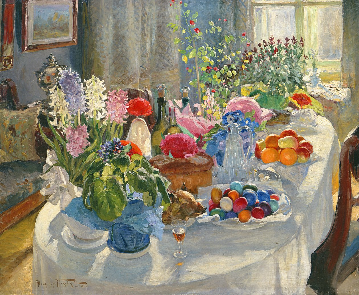 Pääsiäispöytä tekijältä Alexander Vladimirovich Makovsky