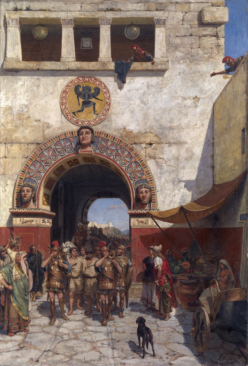 Portti Volterrassa, Etruriassa tekijältä Alexander Alexandrovich Svedomsky
