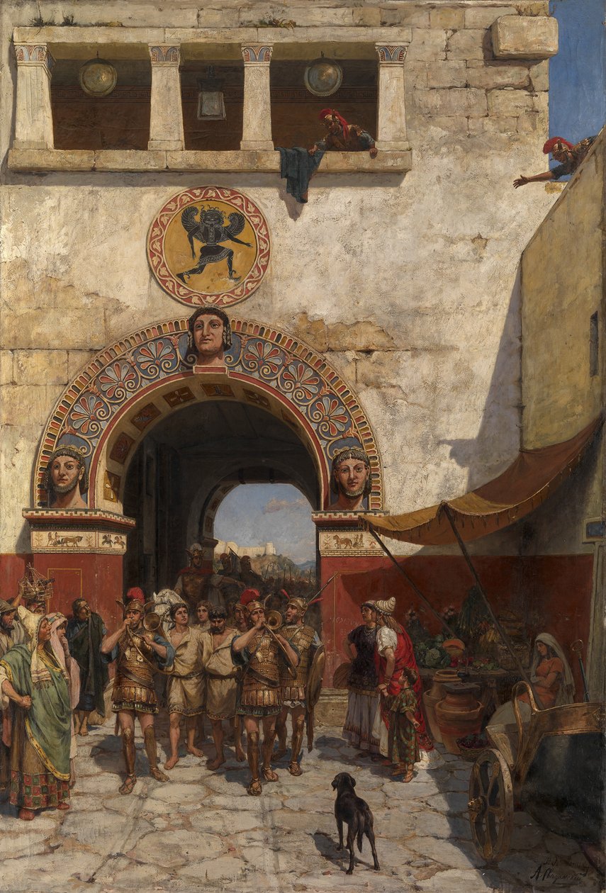 Portti Volterrassa, Etruriassa tekijältä Alexander Alexandrovich Svedomsky