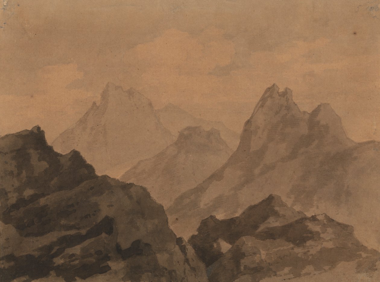 Vuorenhuiput (vuoristotutkimus) tekijältä Alexander Cozens