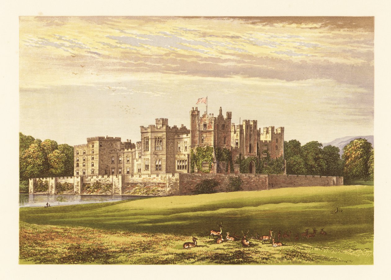 Raby Castle, Durham, Englanti. tekijältä Alexander Francis (after) Lydon