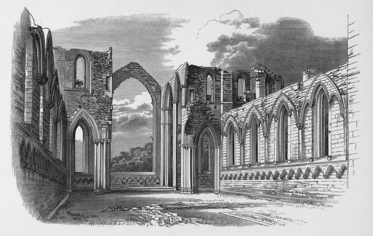 The Choir, Fountains Abbey, c1880, 1897 tekijältä Alexander Francis Lydon