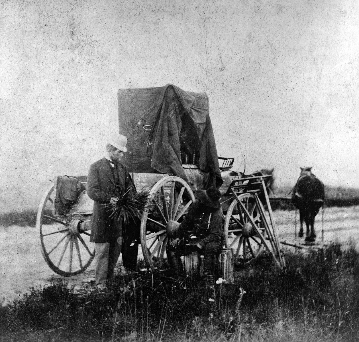Alexander Gardnerin pimiö pyörillä, 1867 tekijältä Alexander Gardner