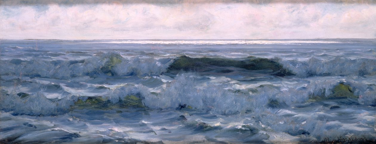 Aallot, noin 1884 tekijältä Alexander Harrison