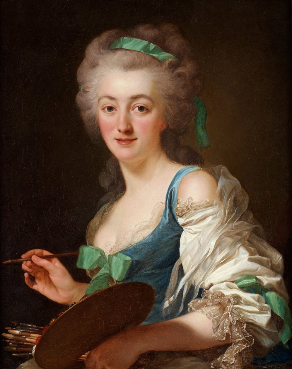 Anne Vallayer-Costerin muotokuva 1744-1818, 1783. tekijältä Alexander Roslin