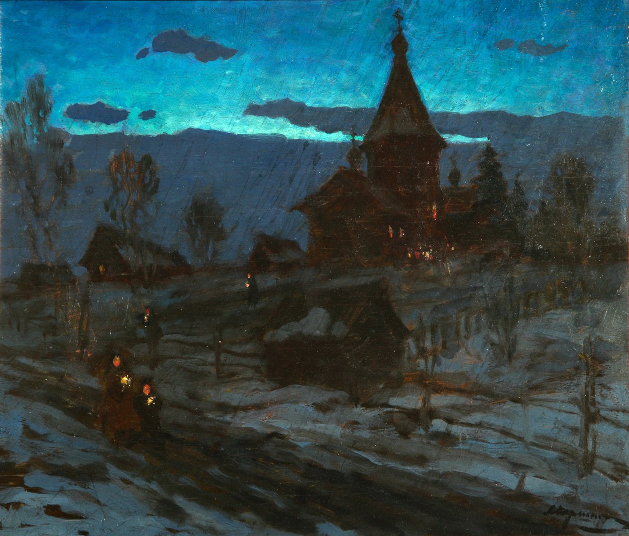 Jouluaatto, 1910-luku tekijältä Alexander Stepanovich Pershin