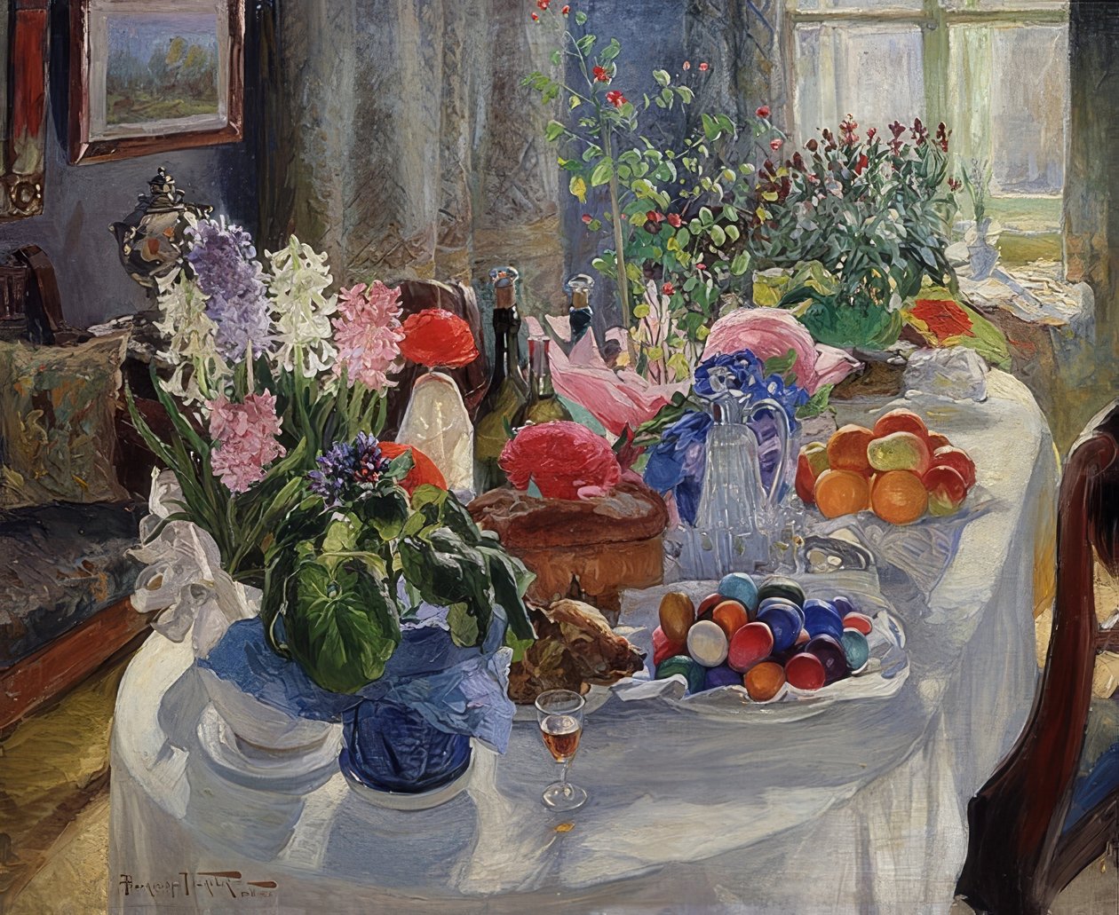 Pääsiäispöytä. 1915-16 tekijältä Alexander Vladimirovich Makovsky