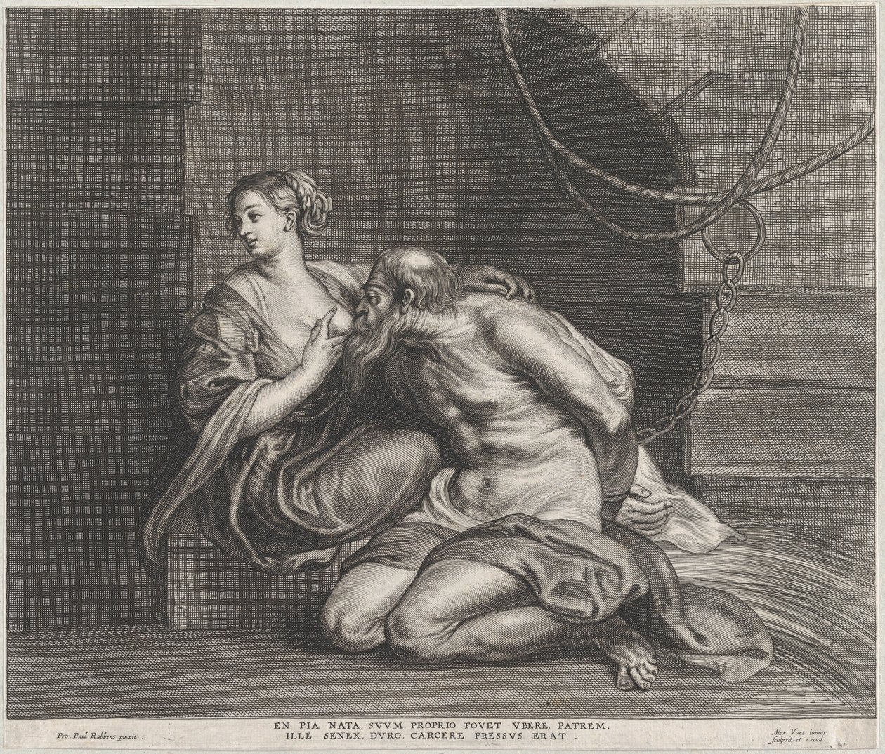 Cimon ja Pero, n. 1650-90, n. 1650-90. tekijältä Alexander Voet
