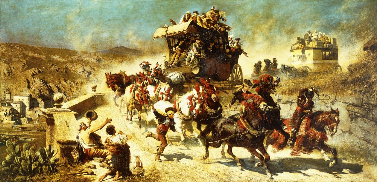Espanjan postivalmentaja Toledossa, tekijältä Alexander von Wagner