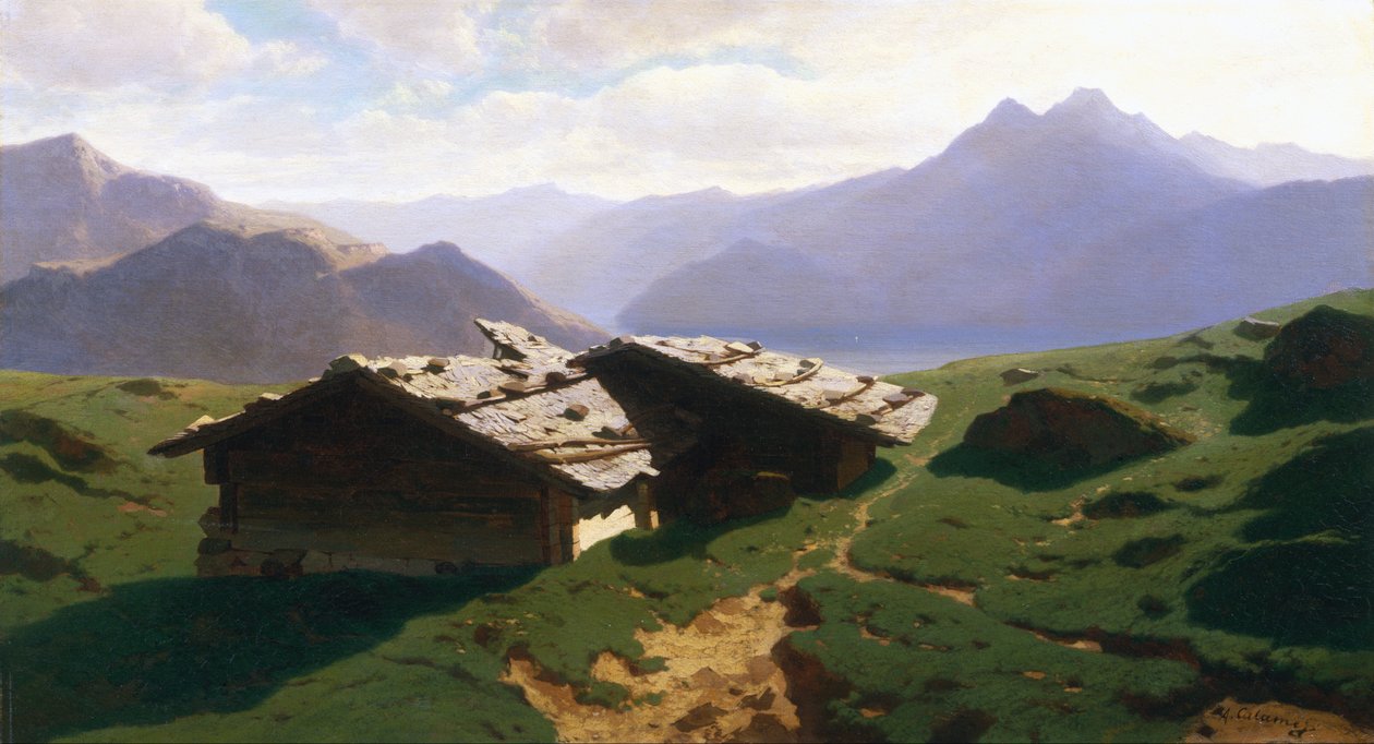 Chalets à Rigi Chalets at Rigi -merkki tekijältä Alexandre Calame