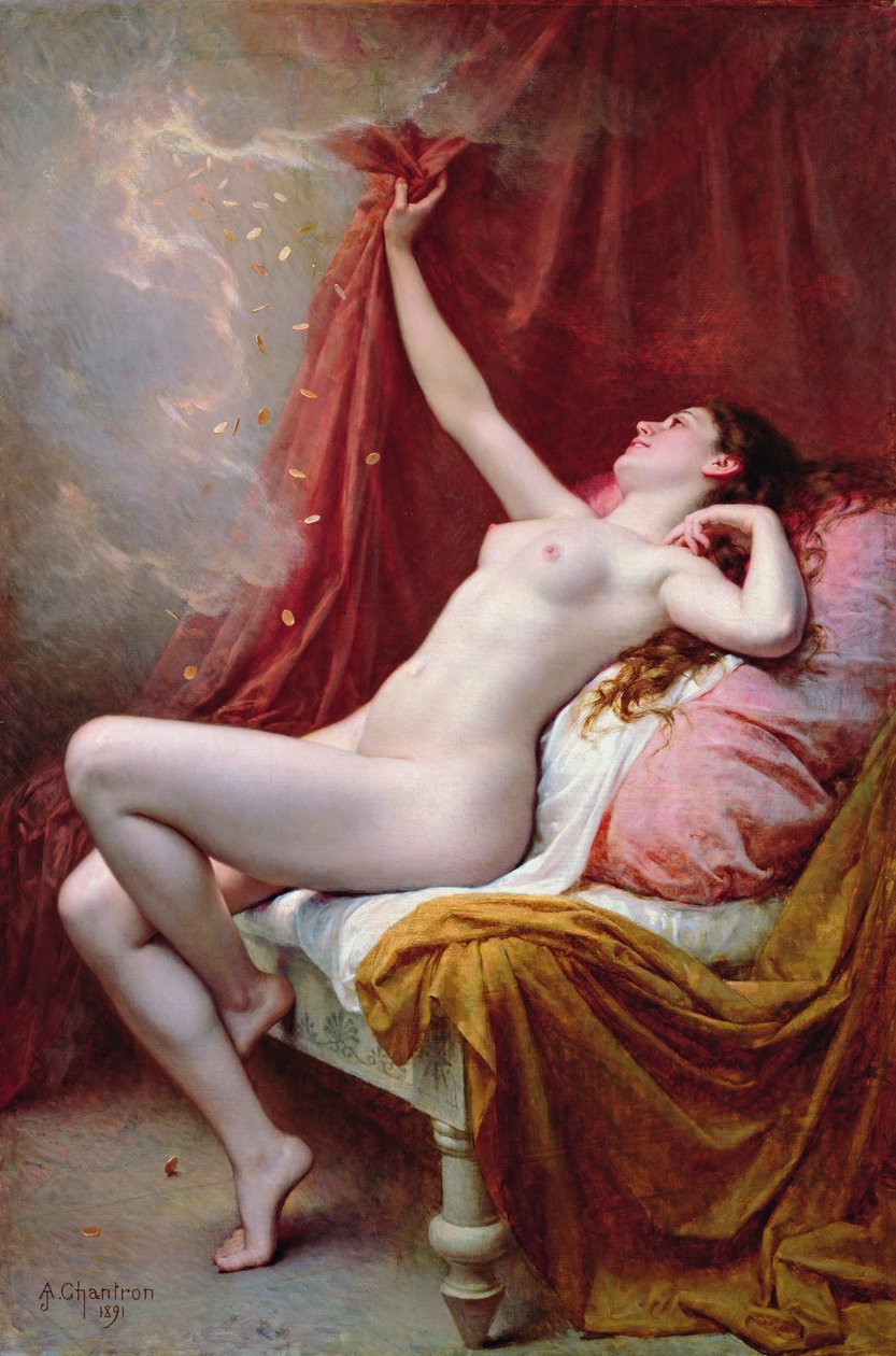 Danae, 1891 tekijältä Alexandre Jacques Chantron