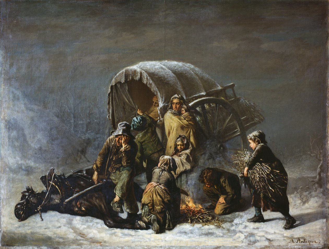 Huonekalut ja erilaiset esineet 1100- ja 1300-luvuilta tekijältä Alexandre Antigna