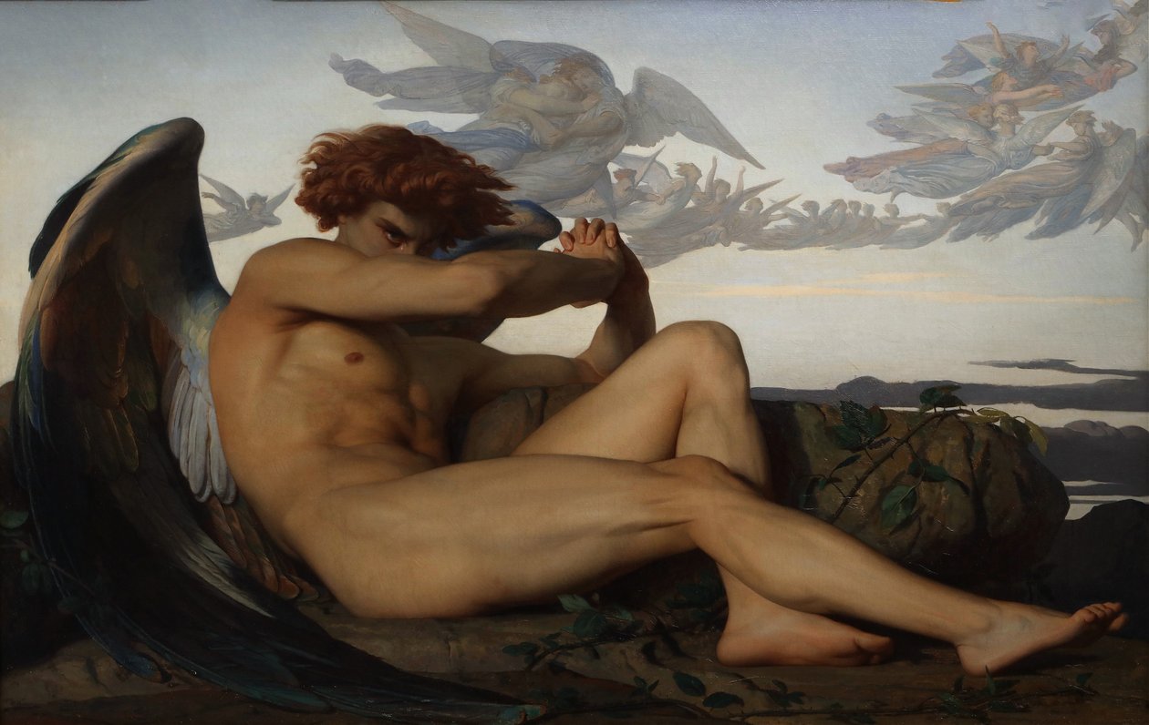 Pudonnut enkeli, 1847. tekijältä Alexandre Cabanel