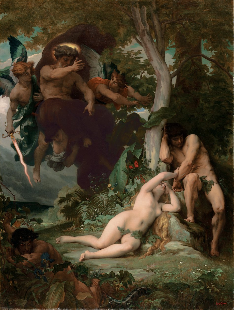 Kadonnut paratiisi, 1867 tekijältä Alexandre Cabanel