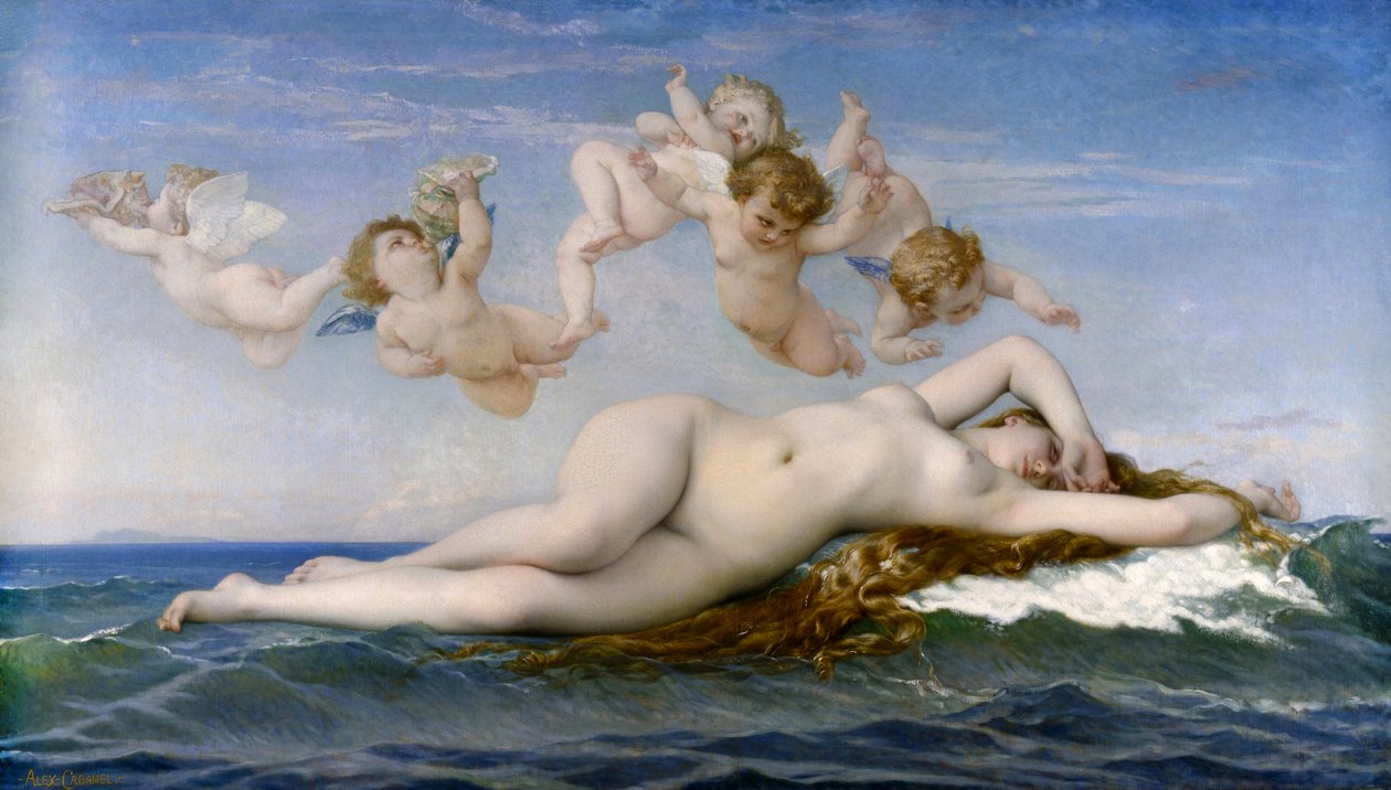 Venuksen syntymä tekijältä Alexandre Cabanel