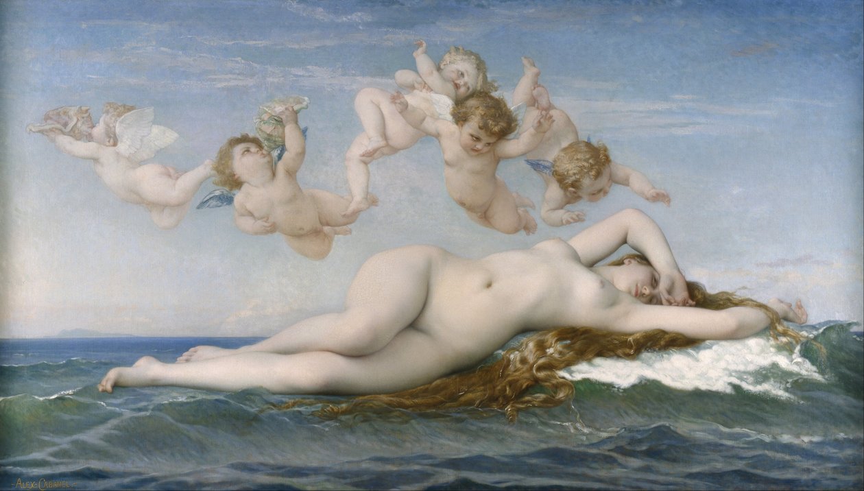 Venuksen syntymä tekijältä Alexandre Cabanel