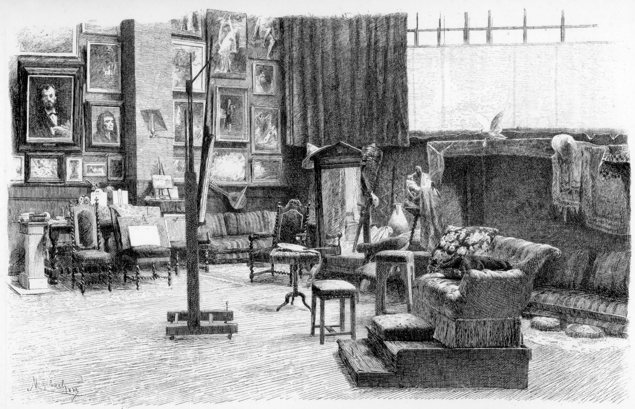 Studio, 1880-1882. tekijältä Alexandre Cabanel