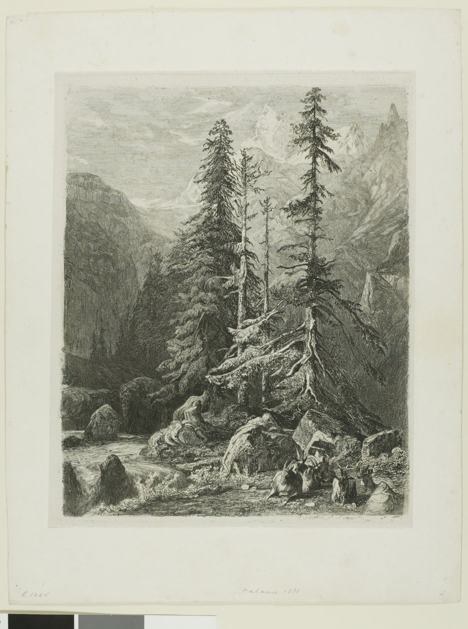 Alppimaisema tekijältä Alexandre Calame