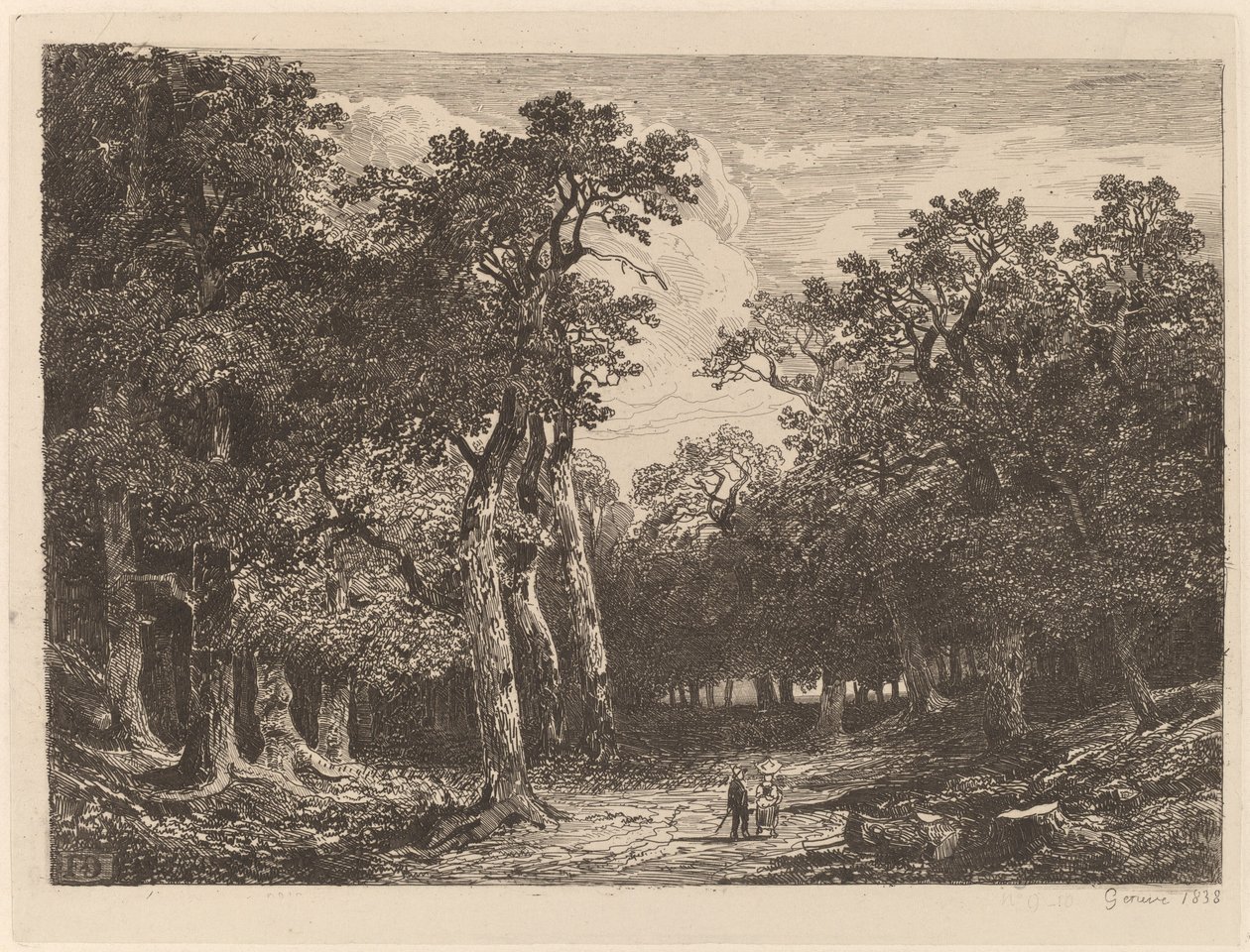 Pariskunta raivauksessa tekijältä Alexandre Calame