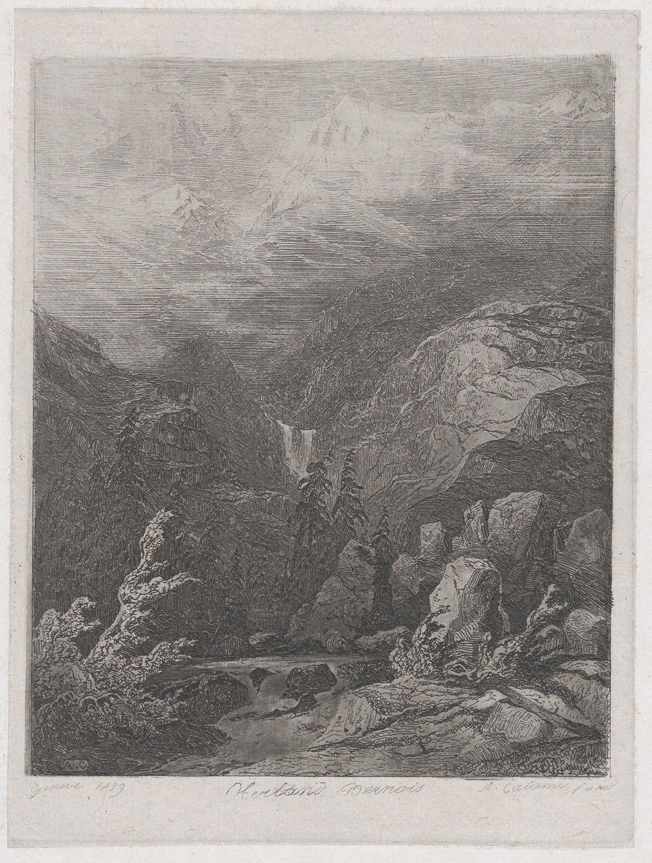Maisema, 1839. tekijältä Alexandre Calame