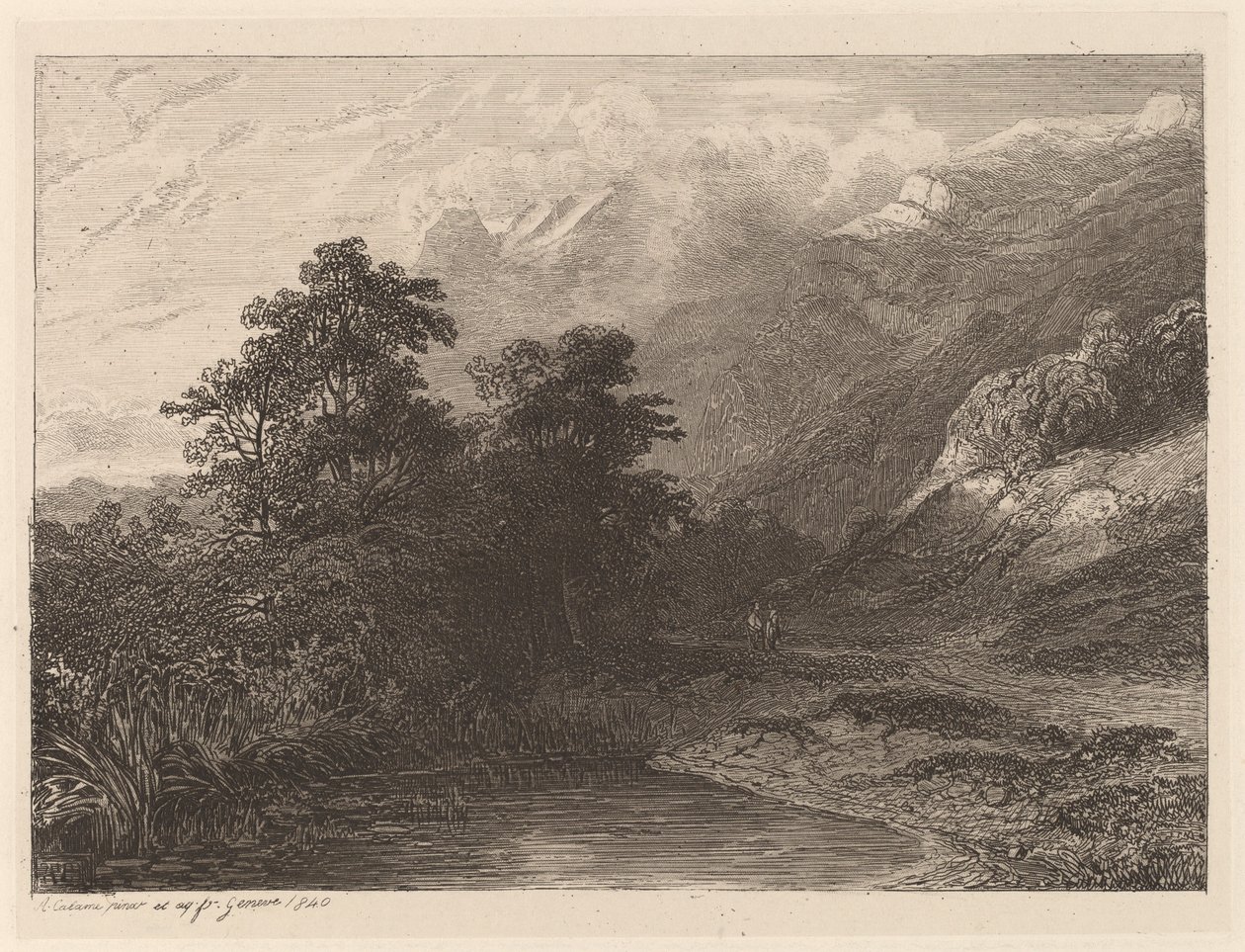 Mountain Lakeside tekijältä Alexandre Calame