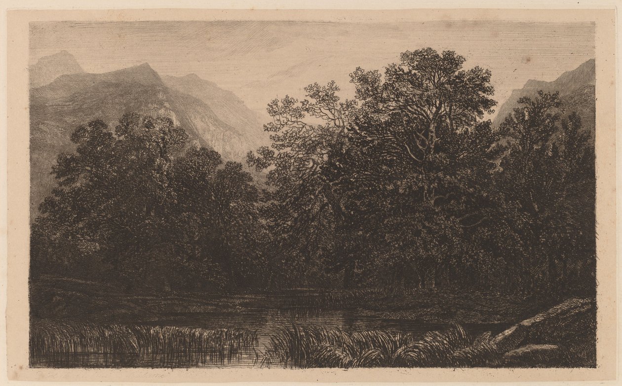 Vuoristolampi tekijältä Alexandre Calame