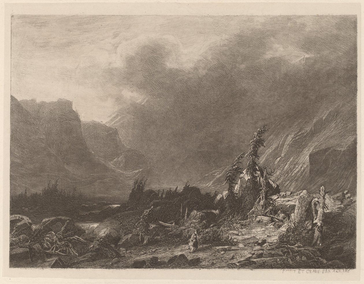 Vuoristomyrsky tekijältä Alexandre Calame